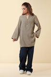 Zeen Woman WWT14139 Greyish Olive Lawn Prets 2024