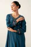 Zeen Woman WZM14202 Ocean Teal Lawn Prets 2024