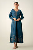 Zeen Woman WZM14202 Ocean Teal Lawn Prets 2024