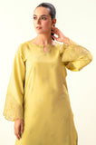 Zeen Woman WZM24304 Lime Yellow Lawn Prets 2024