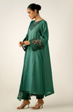 Zeen Woman WZM34258 Teal Green Lawn Prets 2024