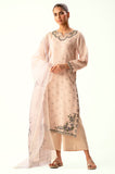 Zeen Woman WZM34310 Beige Lawn Prets 2024