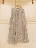 Agha Noor 3 Piece - Pure Cotton Net Embroidered Frock S109521 Prets 2024