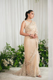 Agha Noor Wajeeha Beige Saree Bridal Collection 2024