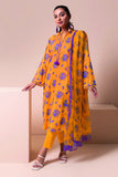 A22123 Yellow Khaadi Online Spring Summer 2022