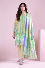 A22137 Beige Khaadi Online Spring Summer 2022