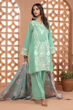 Khaadi Cambric | Embroidered | Fabrics 3 Piece BCA240402 Turquoise Signature Collection 2024