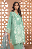Khaadi Cambric | Embroidered | Fabrics 3 Piece BCA240402 Turquoise Signature Collection 2024