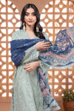 Khaadi Cambric | Embroidered | Fabrics 3 Piece BCA240404 L Grey Signature Collection 2024