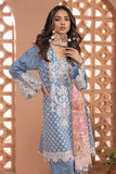 Khaadi Cambric | Embroidered | Fabrics 3 Piece BCA240405 L Blue Signature Collection 2024