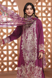 Khaadi Cambric | Embroidered | Fabrics 3 Piece BCA240406 Purple Signature Collection 2024