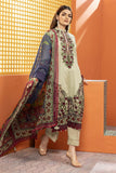Khaadi Cotton Satin | Embroidered | Fabrics 3 Piece BCS240102 Beige Signature Collection 2024