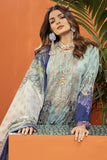 Khaadi Cotton Satin | Embroidered | Fabrics 3 Piece BCS240107 L Blue Signature Collection 2024