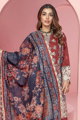 Khaadi BCS240303 Maroon Eid Collection 2024