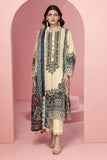 Khaadi Pima Lawn | Embroidered | Fabrics 3 Piece BCS240306 Cream Signature Collection 2024