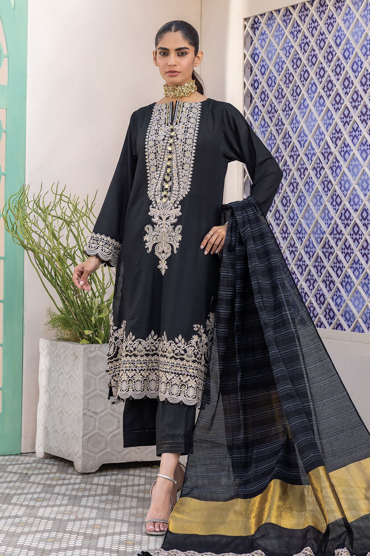 Khaadi BDS240203 Black Eid Collection 2024 – Sara Clothes