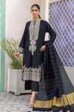 Khaadi Dull Raw Silk | BDS240203 Black Signature Collection 2024