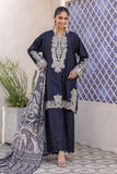 Khaadi Dull Raw Silk | BDS240208 Blue Signature Collection 2024