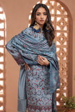 Khaadi Dull Raw Silk | Embroidered | Fabrics 3 Piece BDS240412 Blue Signature Collection 2024