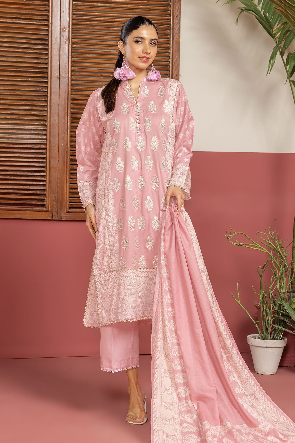 khaadi pink dress Khaadi Kids 4-5 Yr Old Pink Cotton Kurta Kameez Kurti Top