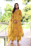 Bareeze Floral Fairy-Mustard Winter Casual Collection 2025