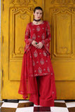 Bareeze Shimmer Glimmer-01 Red Winter Formal Collection 2025