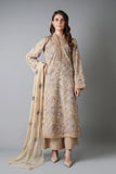 Bareeze Floral Medallion-02-Beige Winter Casual Collection 2025