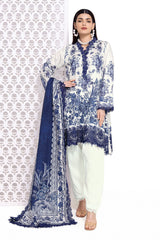 Khaadi CS240801 White Cotton Satin 2024