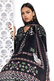 Khaadi EES24514B Black Dupatta My matching separate with Zara & Mashal 2024