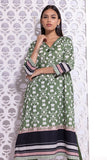 Khaadi EET24528B D Green Kurta My matching separate with Zara & Mashal 2024