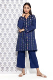 Khaadi EET24529B Navy Kurta My matching separate with Zara & Mashal 2024