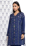 Khaadi EET24529B Navy Kurta My matching separate with Zara & Mashal 2024