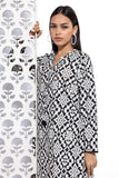 Khaadi EET24530B Black Kurta My matching separate with Zara & Mashal 2024