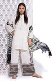 Khaadi EET24531A Off White Kurta My matching separate with Zara & Mashal 2024
