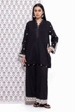 Khaadi EET24535A Black Kurta Embroidered My matching separate with Zara & Mashal 2024