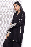 Khaadi EET24535A Black Kurta Embroidered My matching separate with Zara & Mashal 2024