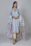 Khaadi EST24175 Blue Eid Prets 2024
