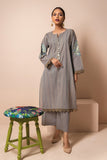 Is22102 Grey Khaadi Online Spring Summer 2022