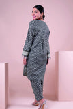 J22103 Grey Khaadi Online Spring Summer 2022