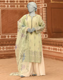 Junaid Jamshaid 2PC-JLAWN-S-JDS-25-1042 Green Lawn Printed Shades Of Summer 2025