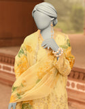 Junaid Jamshaid 2PC-JLAWN-S-JDS-25-1044 Green Lawn Printed Shades Of Summer 2025