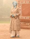 Junaid Jamshaid 2PC-JLAWN-S-JDS-25-1049 Beige Lawn Printed Shades Of Summer 2025
