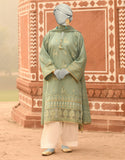 Junaid Jamshaid 2PC-JLAWN-S-JDS-25-1051 Green Lawn Printed Shades Of Summer 2025