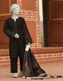 Junaid Jamshaid 2PC-JLAWN-S-JDS-25-1053 Black Jacquard Dyed Shades Of Summer 2025