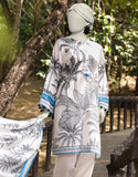 Junaid Jamshaid 2PC-JLAWN-S-JDS-25-1057 White Lawn Embroidered Shades Of Summer 2025