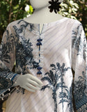 Junaid Jamshaid 2PC-JLAWN-S-JDS-25-1058 Off White Lawn Embroidered Shades Of Summer 2025