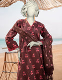 Junaid Jamshaid 2PC-JLAWN-S-JDS-25-1067 Maroon Lawn Embroidered Shades Of Summer 2025