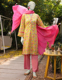 Junaid Jamshaid 2PC-JLAWN-S-JDS-25-1072 Pink Lawn Embroidered Shades Of Summer 2025