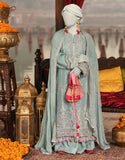 Junaid Jamshaid 3PC-JJLS-S-JFU-25-703 Green Organza Embroidered Shades Of Summer 2025