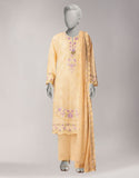Junaid Jamshaid JL261119S Cream Spring Lawn 2026